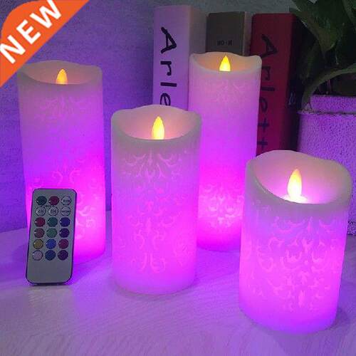 Dancing flame Colorful LED Candles with RGB Remote