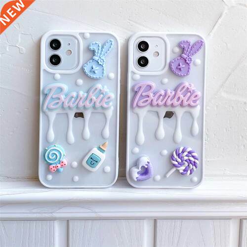Cartoon Cute Candy Animal Cream Texture Phone Case For iPhon