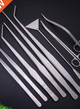 1Pc Aquascape Tool Fish Tank Scissor Tweezer Spatula Algae