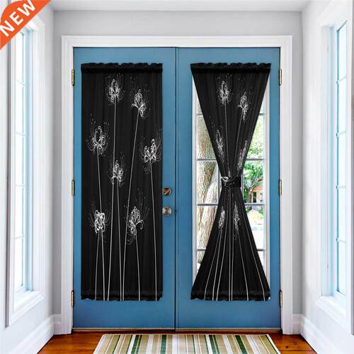 Lycoris Flower Black Blinds Curtains for Living Room
