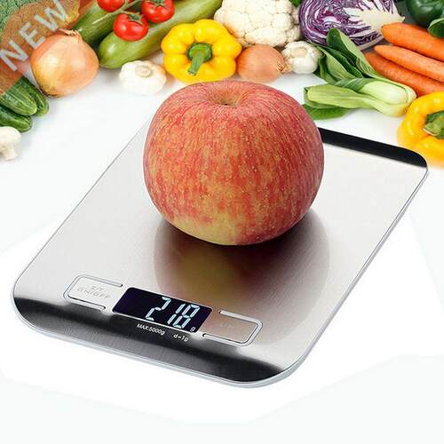 11LB / 5000g Kitchen Scale Baking Food Digital Scales Stainl