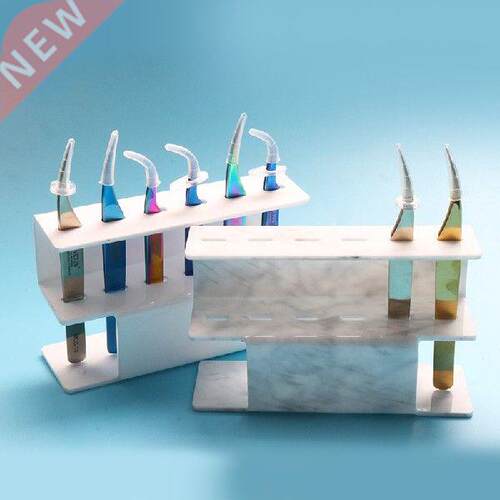1 Set Acrylic Eyelash Tweezer Storage Holder 6Pcs Durable