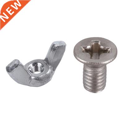 10 Pcs 3Mm Metal Wingnut Set Hardware Nut Fasteners &