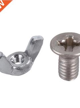 10 Pcs 3Mm Metal Wingnut Set Hardware Nut Fasteners &amp