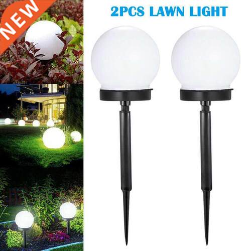 2pcs LED Home Solar Garden Light Outdoor Waterproof Lawn