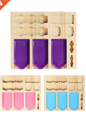 Wood Diamond Painting Tray Organizer Multi-Boat Holder Beadi