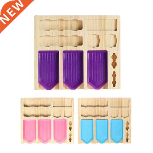 Wood Diamond Painting Tray Organizer Multi-Boat Holder Beadi
