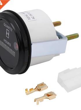 DC 12-36V Accurate Round Quartz Hour Meter Timer Gauge Teste