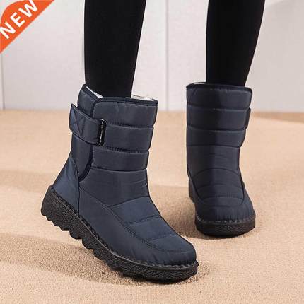Women Boots Comfortable Snow Boots Women Round Toe Shoes Wom