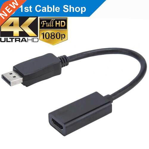 1080P DP to HDMI 4K adapter converter cable Dp in HDMI out
