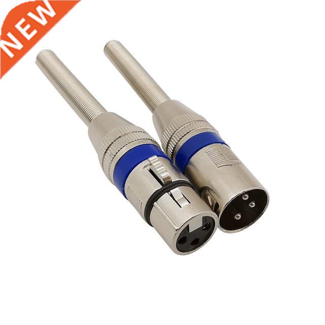 2Pcs XLR Male Plug & Female Jack Socket 3 Pin Audio Cabl