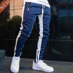 Mens Joggers Casual Pants Fitness Men Sportswear Tracksuit B