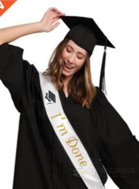 Bronzing Flash Graduation Girl Sash Happy Graduation Pty A