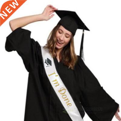 Bronzing Flash Graduation Girl Sash Happy Graduation Pty A