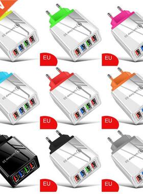 EU/ US Standard Conversion Plug with 4 USB Quick Charge 3.1A