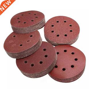 50Pcs 125mm Sanding Disc 5 Inch 8 Hole Orbital Sander Sandpa