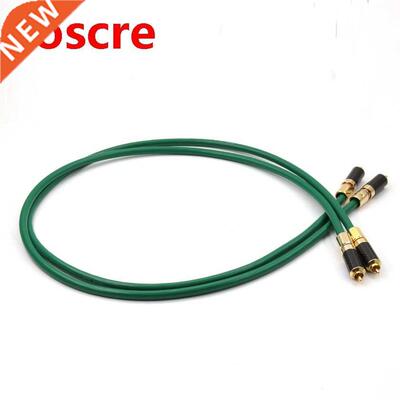 Pair 8N Pure Copper Silver Plated RCA Hi Fi Interconnect Wi