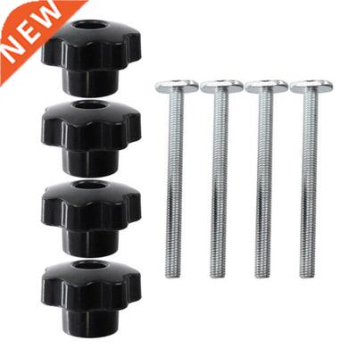 4Sets M8 Plum Hand Tighten Nuts Handle + M8 T-Track Slider S