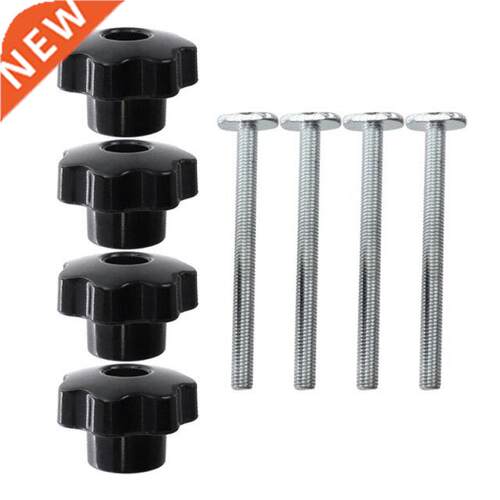 4Sets M8 Plum Hand Tighten Nuts Handle + M8 T-Track Slider S