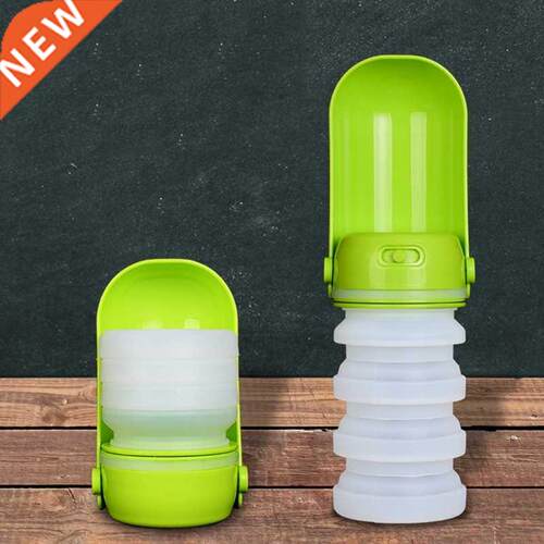 Dog Cat Silicone Foldable Water Bottle Drink Cup for Travel