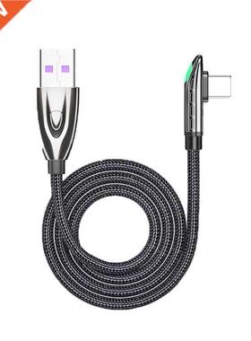 1/2/0.5 M Fast Charging Type c Elbow Data Cable Fast Transmi