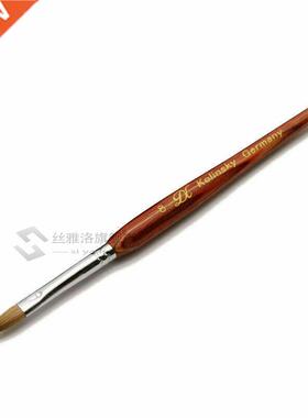 Kolinsky Sable RED WOOD Acrylic Nail Brush Nail Art Set Size