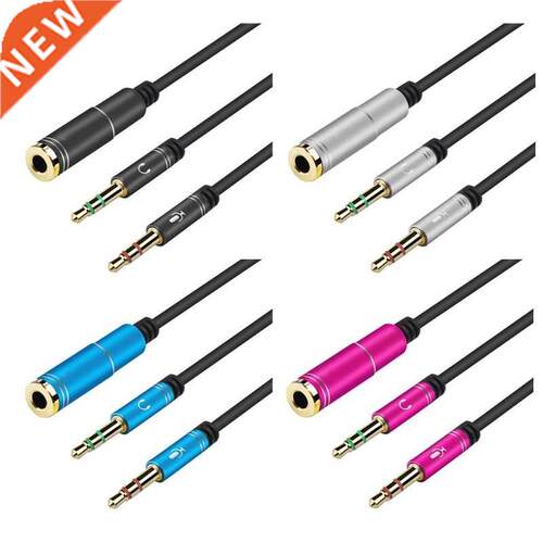 Headphone Notebook Microphone Combo Adapter 3.5mm Audio Spli