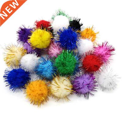 50pcs Colorful Pompoms 15mm 25mm for Dolls Garment Handmade