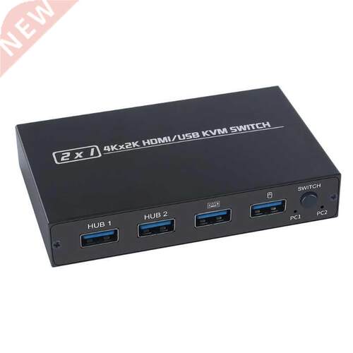 KVM Switch HDMI-compatible/USB KVM Switch Support 2Kx4K 2 Ho