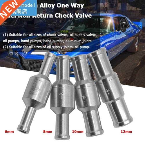 Aluminium Alloy One Way Fuel Non Return Check Valve Petrol D