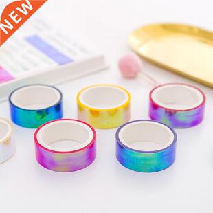 *6Colors/Set Laser Rainbow PP Tape Decorative Adhesive Tapes