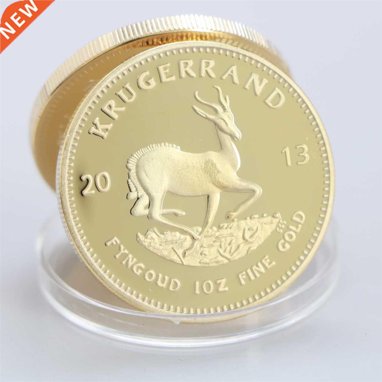 2013 South Africa Saudi Krugerrand 1OZ Gold golden金色铁材质