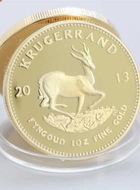 2013 South Africa Saudi Krugerrand 1OZ Gold golden金色铁材质