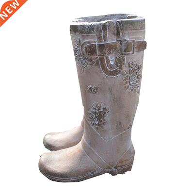 Creative Rainboot Resin Garden Planter Flower Pot Potted