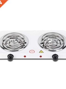 Portable Electric 2000W Mocha Pot Double Stove Hotplate Adj