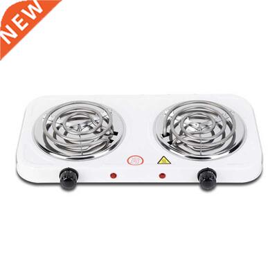 Portable Electric 2000W Mocha Pot Double Stove Hotplate Adj
