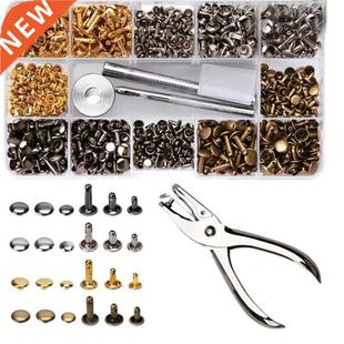 240Pcs/Set Leather Rivets Double Cap Rivet with 4Pcs Fixing