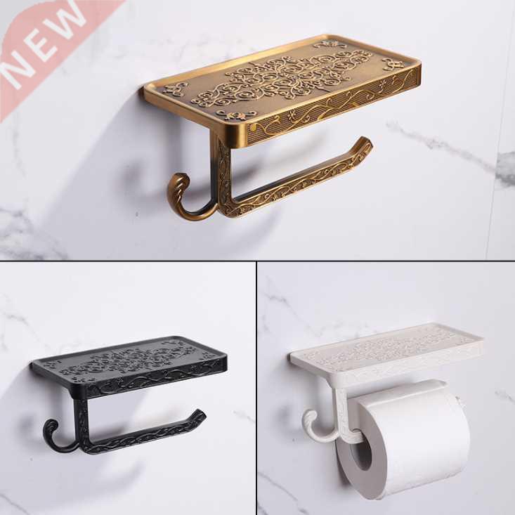 Bathroom Hardware Set White Paper Mobile Phone Holder Space