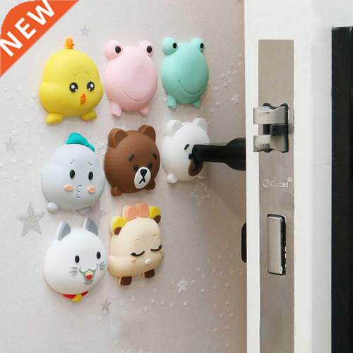1PC Fashion Wall Sticker Door Stopper Doorknob Rubber Fender