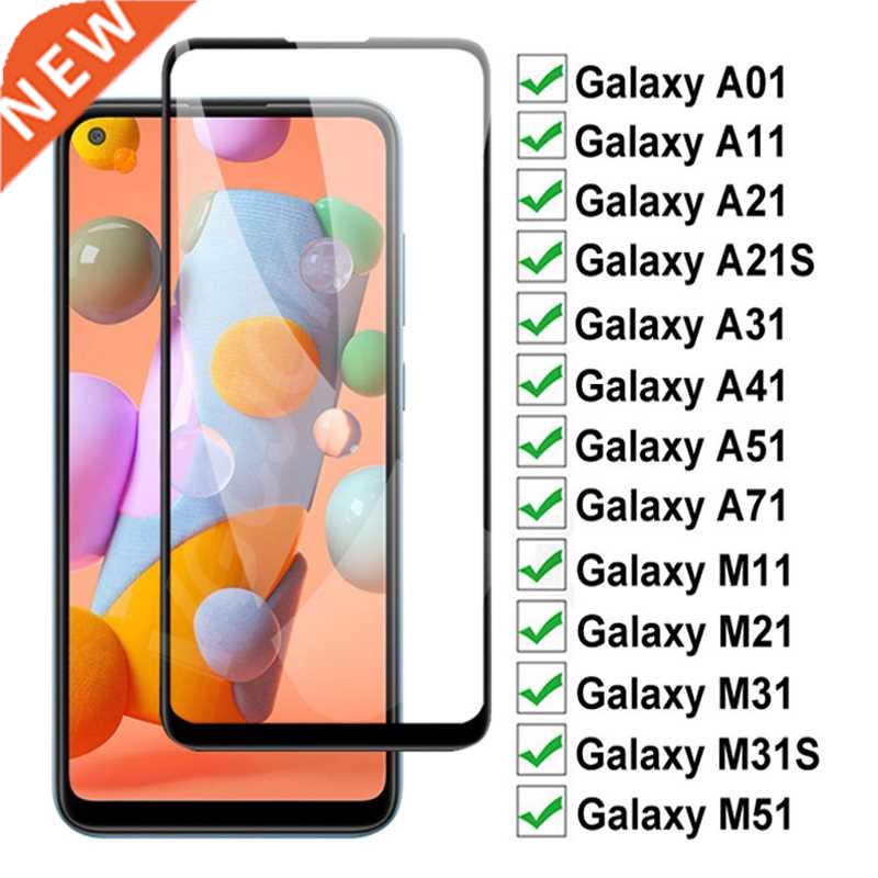Full ver Tempered Glass For Samsung Galaxy A01 A11 A21 A31 A