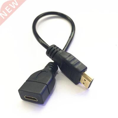 Mini HDMI Female to HDMI Male cable 0.3m, HD line, flat pane