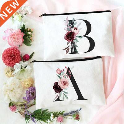 Custom Initial Makeup Bag Bridesmaid Gift Bridesmaids Cosmet