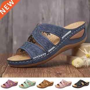 2022 Summer Women Wedge Sandals Premium Orthopedic Open Toe