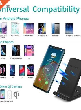 FDGAO 30W Qi Wireless Charger Station for Samsung S20 S10 F