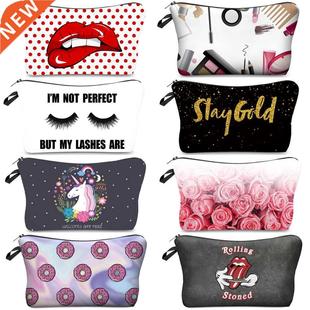 Jom Tokoy Makeup Bag With Printing Pattern Cute Organizer Ba
