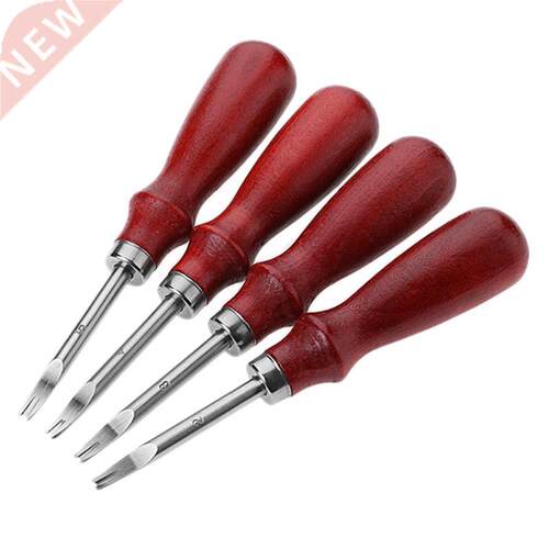 1 Set 4Pcs  Chamfering Trimming Knife Leather Carving Too