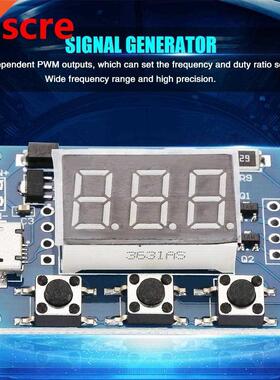 Signal Generator 2 Channel PWM Frequency Duty Cycle Adjustab