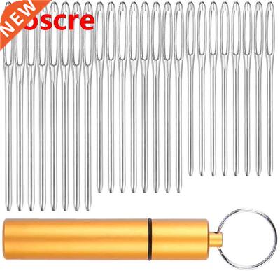 24PCS Large-Eye Blunt Needles 3 Size Big-Eye Leather Hand St