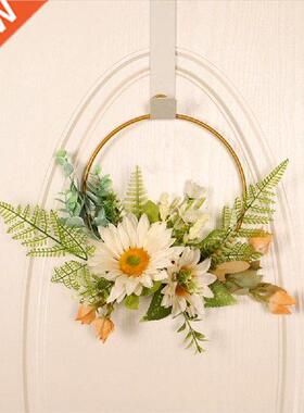 Colorful Silk Flower Wll Hnging Wreth Vivid Simultion