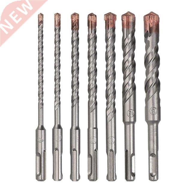 7PCS SDS Plus Hammer Drill Bit Set 45# steel Stone Drill Cro